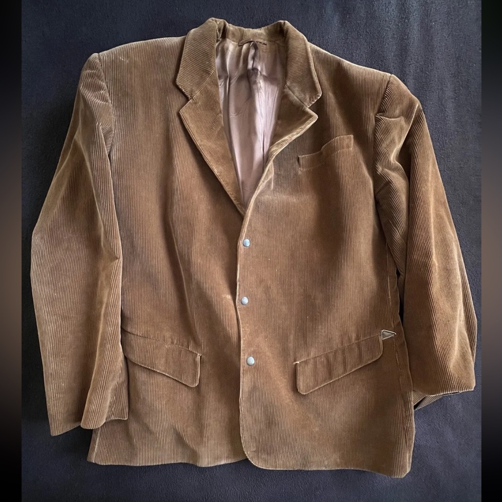 Thierry Mugler Vintage Corduroy Brown Blazer